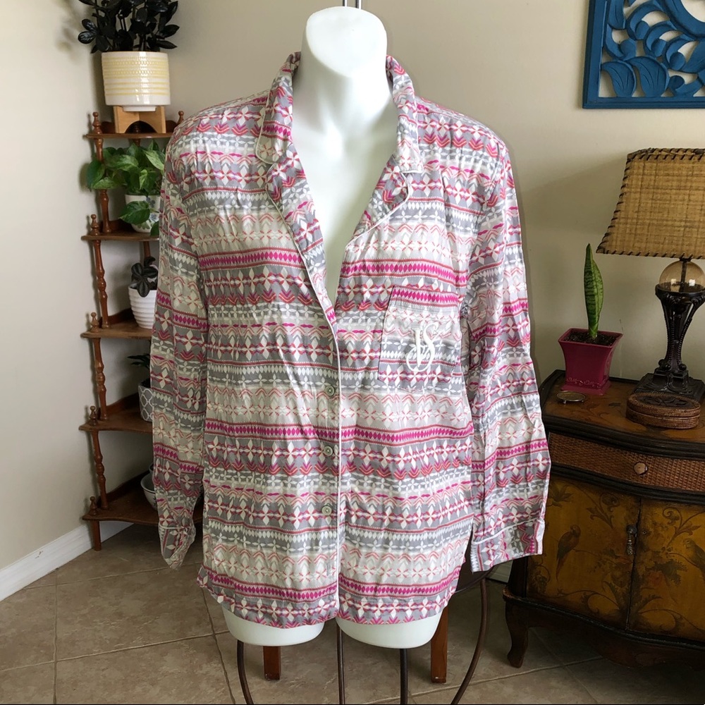 Victoria’s Secret S Button Down Pajama Top